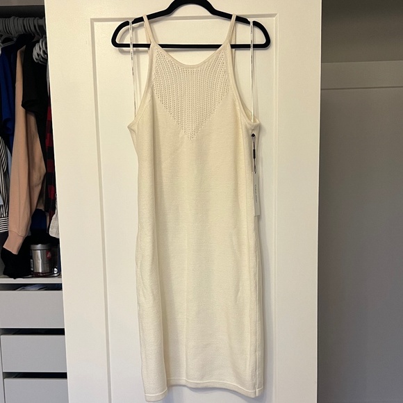 Large Calvin Klein Cotton Dress in White/Cream - Picture 1 of 5